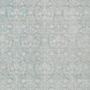 HomeRoots 5' Aqua Damask Indoor Outdoor Area Rug - Stylish, Durable, Washable, Perfect for Any Space! 5' X 8' 607675