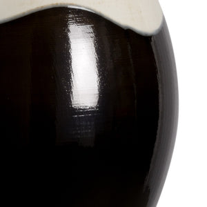 Wildwood Palazzo Handcrafted Italian Urn Lamp With Cream & Metallic Bronze Glaze On Clear Acrylic Base, 31.5" H 60772