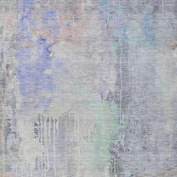 HomeRoots 5' Vibrant Purple Abstract Area Rug - Durable, Washable, Indoor/Outdoor Design for Stylish Living Spaces 8' X 10' 607749