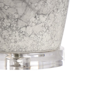 Wildwood Boccale Sculptural Table Lamp In Light Gray Faux Marble Ceramic — Elegant, Timeless Accent For Home (96) 60775