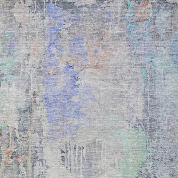 HomeRoots 5' Vibrant Purple Abstract Area Rug - Durable, Washable, Indoor/Outdoor Design for Stylish Living Spaces 9' X 12' 607750