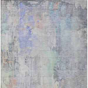 HomeRoots 5' Vibrant Purple Abstract Area Rug - Durable, Washable, Indoor/Outdoor Design for Stylish Living Spaces 10' X 14' 607751