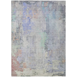 HomeRoots 5' Vibrant Purple Abstract Area Rug - Durable, Washable, Indoor/Outdoor Design for Stylish Living Spaces 10' X 14' 607751
