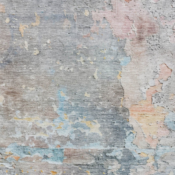 HomeRoots 5' Granite Gray Abstract Area Rug - Durable, Machine Washable Design for Indoor & Outdoor Spaces 8' X 10' 607791