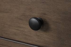 English Elm Transitional Dark Walnut Nightstand with Usb Charging Dovetail Drawers Bedroom B2741P435887