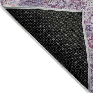 HomeRoots 5' Purple Floral Medallion Area Rug - Washable, Durable, Chic Accent for Indoor & Outdoor Spaces 5' X 8' 607849