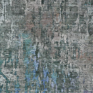 HomeRoots 5' Fern Green Abstract Indoor-Outdoor Area Rug – Stylish, Durable, Easy-Care for Any Space 5' X 8' 607867