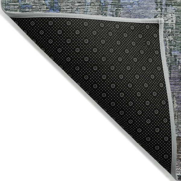 HomeRoots 5' Fern Green Abstract Indoor-Outdoor Area Rug – Stylish, Durable, Easy-Care for Any Space 8' X 10' 607869