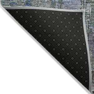 HomeRoots 5' Fern Green Abstract Indoor-Outdoor Area Rug – Stylish, Durable, Easy-Care for Any Space 10' X 14' 607871