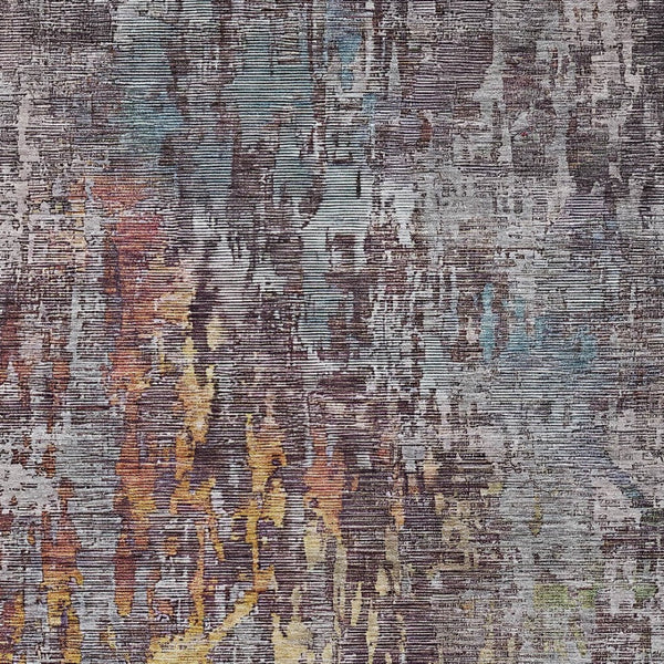 HomeRoots 5' Stylish Pewter Abstract Washable Area Rug for Indoor and Outdoor Spaces – Durable & Versatile Decor 8' X 10' 607881