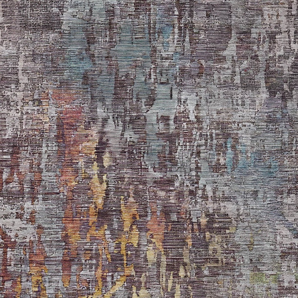 HomeRoots 5' Stylish Pewter Abstract Washable Area Rug for Indoor and Outdoor Spaces – Durable & Versatile Decor 10' X 14' 607883