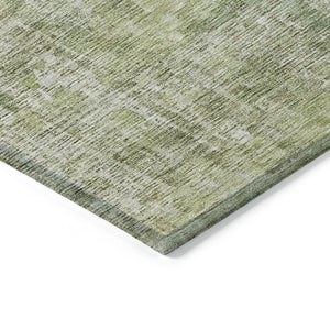 HomeRoots 5' Modern Sage Abstract Washable Area Rug - Durable, Stylish Indoor/Outdoor Design for Any Space 5' X 8' 607885