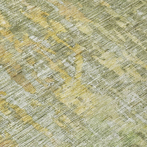 HomeRoots 5' Modern Sage Abstract Washable Area Rug - Durable, Stylish Indoor/Outdoor Design for Any Space 8' Round 607886