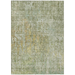 HomeRoots 5' Modern Sage Abstract Washable Area Rug - Durable, Stylish Indoor/Outdoor Design for Any Space 9' X 12' 607888