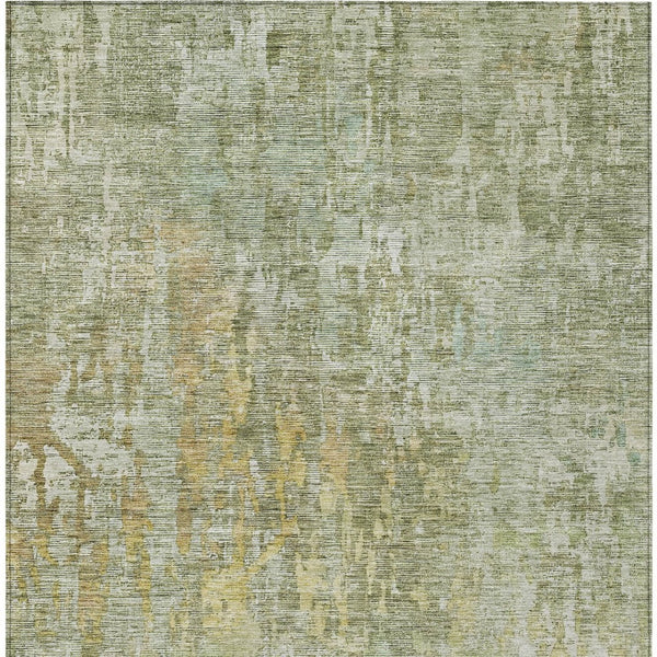 HomeRoots 5' Modern Sage Abstract Washable Area Rug - Durable, Stylish Indoor/Outdoor Design for Any Space 10' X 14' 607889