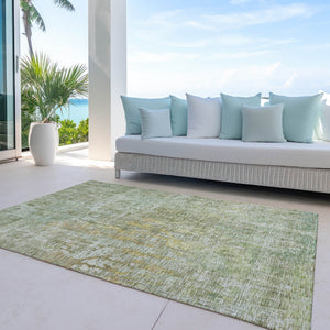 HomeRoots 5' Modern Sage Abstract Washable Area Rug - Durable, Stylish Indoor/Outdoor Design for Any Space 10' X 14' 607889