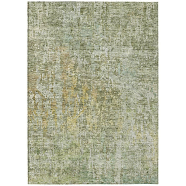 HomeRoots 5' Modern Sage Abstract Washable Area Rug - Durable, Stylish Indoor/Outdoor Design for Any Space 10' X 14' 607889
