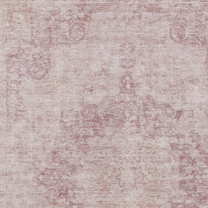 HomeRoots 5' Pink Floral Medallion Area Rug - Durable, Washable Design for Indoor & Outdoor Spaces 8' X 10' 607917