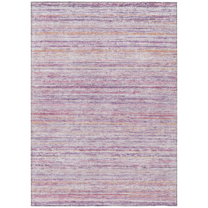 HomeRoots 5' Stylish Mauve Striped Washable Area Rug – Durable, Stain Resistant, Perfect for Indoor & Outdoor Use 5' X 8' 607957