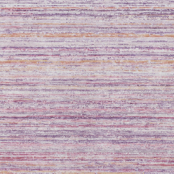 HomeRoots 5' Stylish Mauve Striped Washable Area Rug – Durable, Stain Resistant, Perfect for Indoor & Outdoor Use 10' X 14' 607961