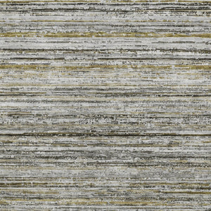 HomeRoots 5' Durable Pewter Striped Area Rug for Indoor & Outdoor Use – Stylish, Washable, and Stain-Resistant! 8' X 10' 607971