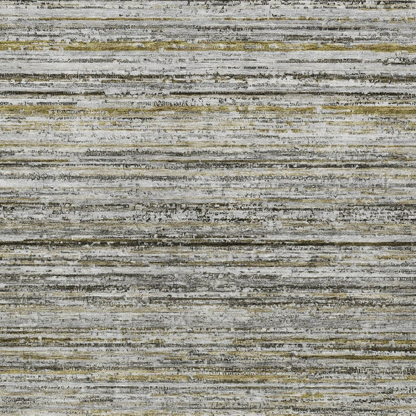 HomeRoots 5' Durable Pewter Striped Area Rug for Indoor & Outdoor Use – Stylish, Washable, and Stain-Resistant! 10' X 14' 607973