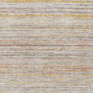 HomeRoots 5' Terra Cotta Striped Area Rug - Washable Indoor/Outdoor Style, Durable, Easy-Care Design for All Spaces 8' X 10' 607989