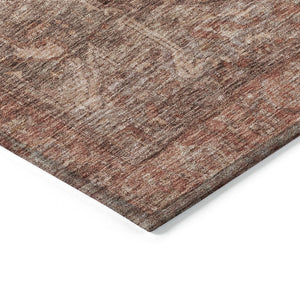 HomeRoots 5' Burgundy Medallion Area Rug - Stylish, Washable, Durable Indoor/Outdoor Decor for Any Space 8' X 10' 607995