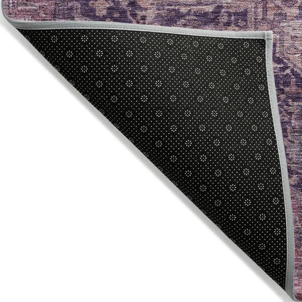 HomeRoots 5' Eggplant Medallion Indoor Outdoor Area Rug – Durable, Stylish, and Easy-Care for Any Space 10' X 14' 608015