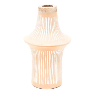 English Elm Handcrafted Eco-Mix Terracotta Flower Vase – Stylish, Sustainable Accent For Modern Decor, 8X8X13.5" B346P336929
