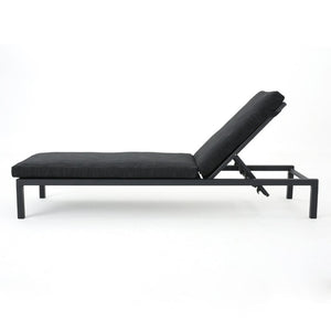 English Elm Navan Outdoor Aluminum Chaise Lounge with Cushion Foldable Poolside Recliner 60802.00MSHMP1