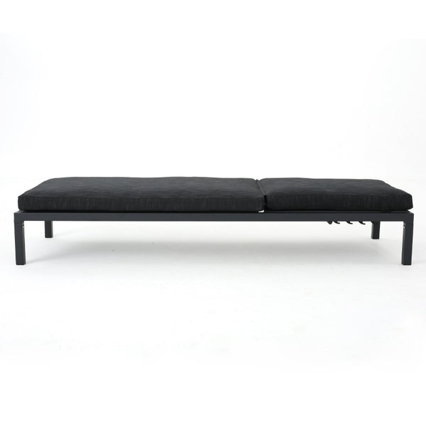 English Elm Navan Outdoor Aluminum Chaise Lounge with Cushion Foldable Poolside Recliner 60802.00MSHMP1