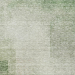 HomeRoots 5' Geometric Artichoke Green Washable Area Rug - Stylish, Durable Design for Indoor and Outdoor Use 5' X 8' 608083