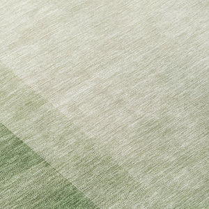 HomeRoots 5' Geometric Artichoke Green Washable Area Rug - Stylish, Durable Design for Indoor and Outdoor Use 8' Round 608084