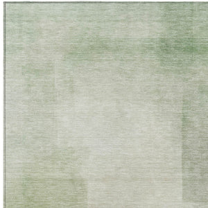 HomeRoots 5' Geometric Artichoke Green Washable Area Rug - Stylish, Durable Design for Indoor and Outdoor Use 10' X 14' 608087