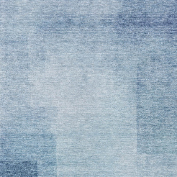 HomeRoots 5' Stylish Blue Geometric Washable Area Rug for Indoor and Outdoor Spaces - Durable & Easy Care 5' X 8' 608089