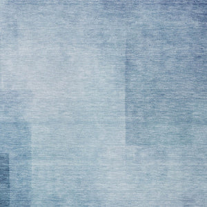 HomeRoots 5' Stylish Blue Geometric Washable Area Rug for Indoor and Outdoor Spaces - Durable & Easy Care 10' X 14' 608093