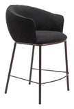 Essen Counter Stool Black & Bronze 109809 Zuo Modern