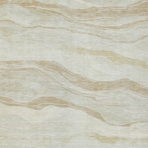 HomeRoots 5' Beige Striped Area Rug - Durable, Washable, and Stylish for Indoor or Outdoor Spaces, Perfect for Pets 9' X 12' 608104
