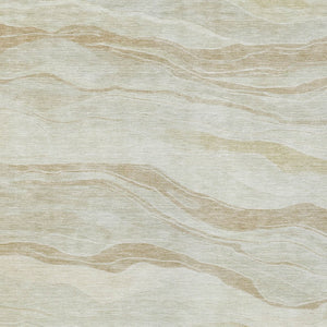 HomeRoots 5' Beige Striped Area Rug - Durable, Washable, and Stylish for Indoor or Outdoor Spaces, Perfect for Pets 10' X 14' 608105