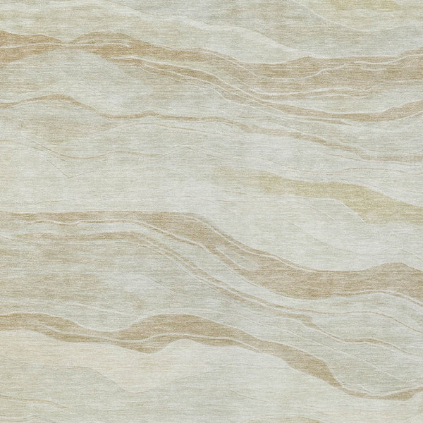 HomeRoots 5' Beige Striped Area Rug - Durable, Washable, and Stylish for Indoor or Outdoor Spaces, Perfect for Pets 10' X 14' 608105