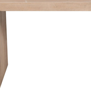 HomeRoots 56" Ivory Reclaimed Wood Sled Writing Desk - Mid-Century Modern Style for Versatile Workspaces 608137