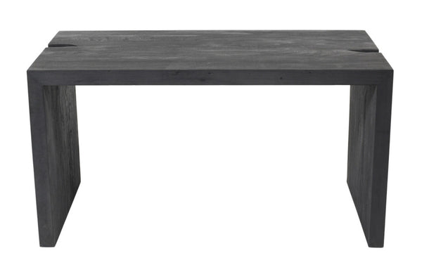 HomeRoots 56" Graphite Reclaimed Wood Sled Writing Desk - Timeless Mid-Century Design, No Assembly Required! 608138