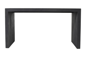HomeRoots 56" Graphite Reclaimed Wood Sled Writing Desk - Timeless Mid-Century Design, No Assembly Required! 608138