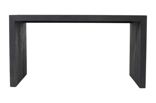 HomeRoots 56" Graphite Reclaimed Wood Sled Writing Desk - Timeless Mid-Century Design, No Assembly Required! 608138