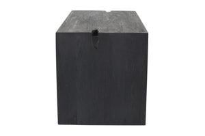 HomeRoots 56" Graphite Reclaimed Wood Sled Writing Desk - Timeless Mid-Century Design, No Assembly Required! 608138