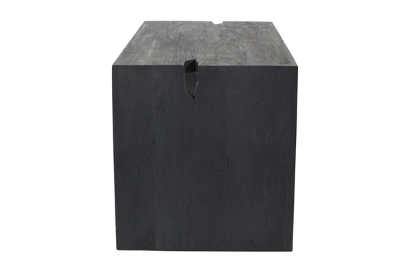 HomeRoots 56" Graphite Reclaimed Wood Sled Writing Desk - Timeless Mid-Century Design, No Assembly Required! 608138
