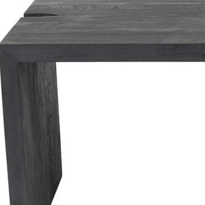 HomeRoots 56" Graphite Reclaimed Wood Sled Writing Desk - Timeless Mid-Century Design, No Assembly Required! 608138