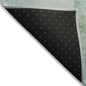 HomeRoots 5' Blue Geometric Indoor Outdoor Area Rug - Stylish, Durable, and Machine Washable for Any Space 8' X 10' 608166