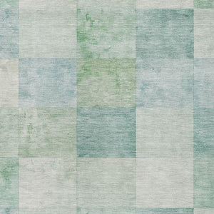 HomeRoots 5' Blue Geometric Indoor Outdoor Area Rug - Stylish, Durable, and Machine Washable for Any Space 10' X 14' 608168